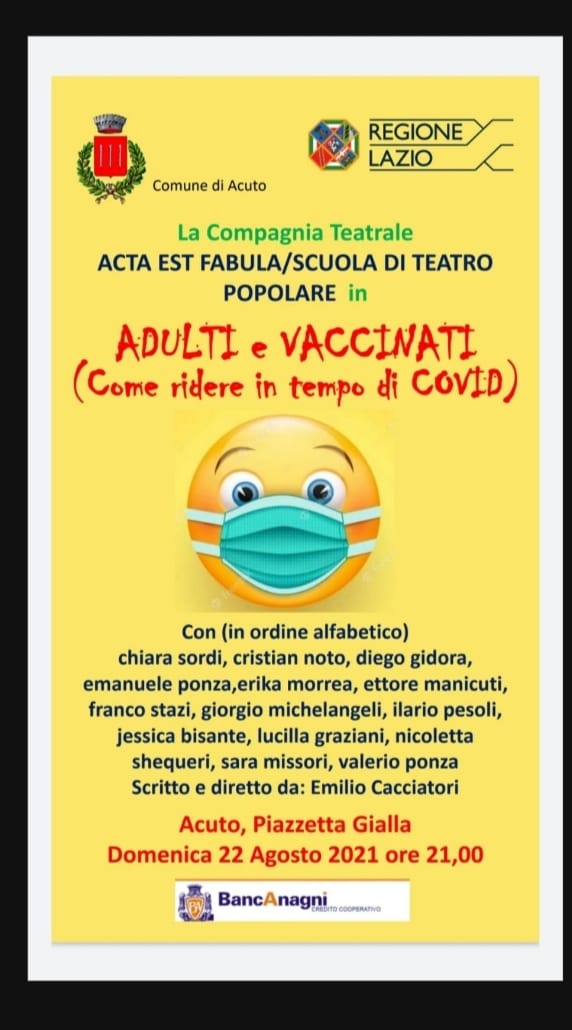 Acta Est Fabula nello spettacolo teatrale 