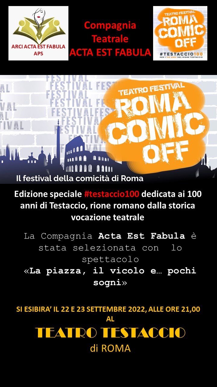 Acta est fabula roma comic off 2022